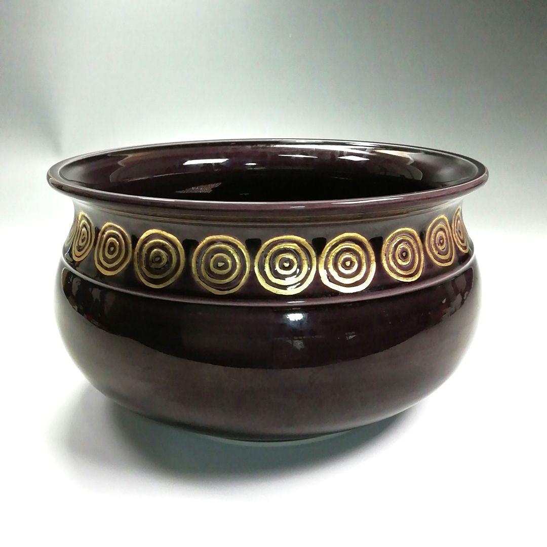 Ｓ３１１　皆具　『紫交趾　渦』『翠嵐造』　共箱　茶道具