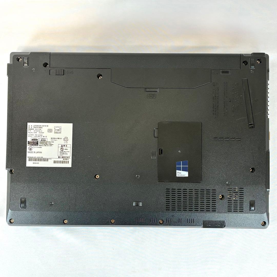 富士通 LIFEBOOK A574M i7 メモリ16GB SSD466GB