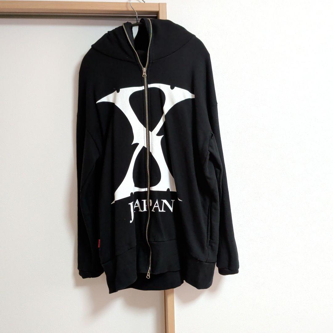 X JAPAN フード付きジップパーカー