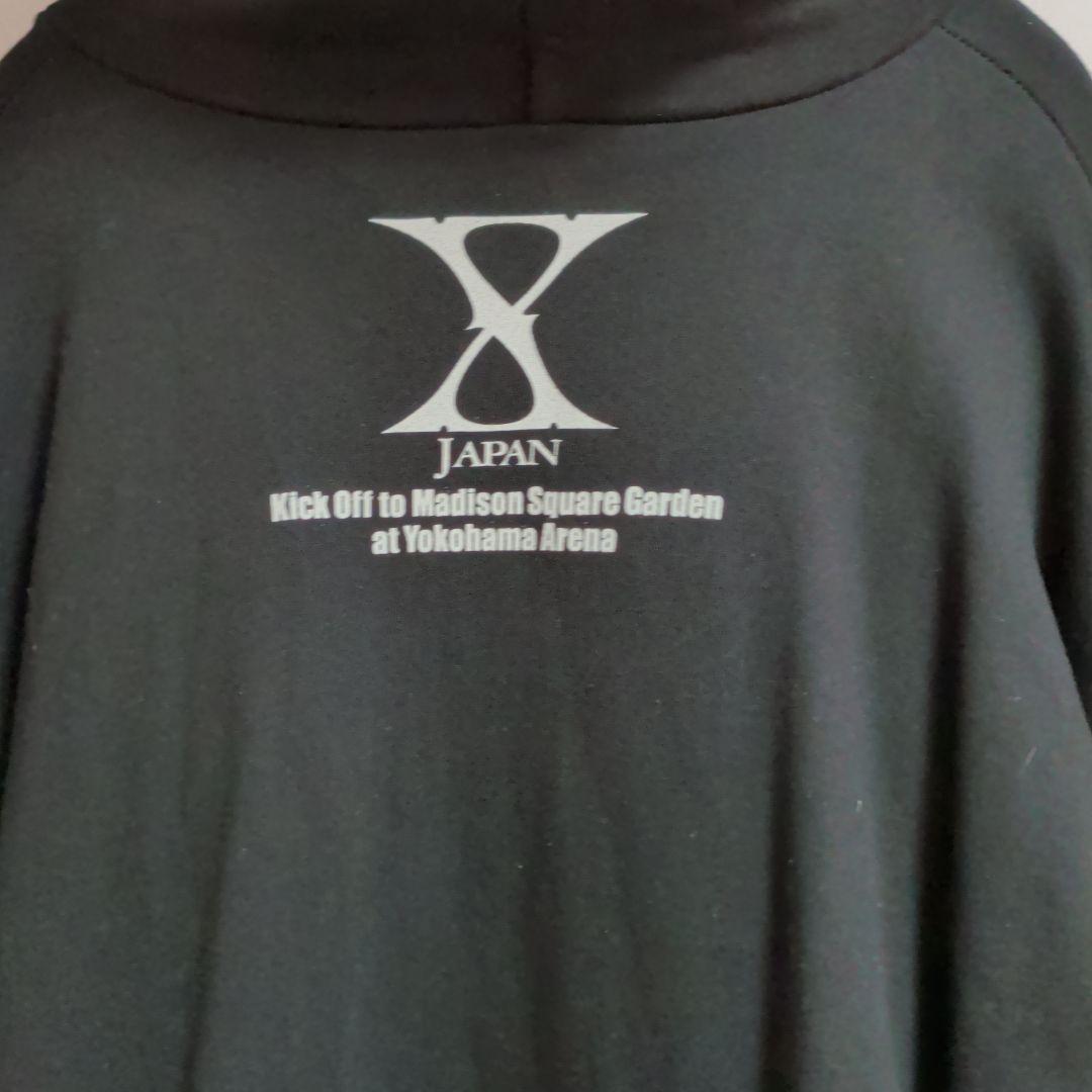 X JAPAN フード付きジップパーカー