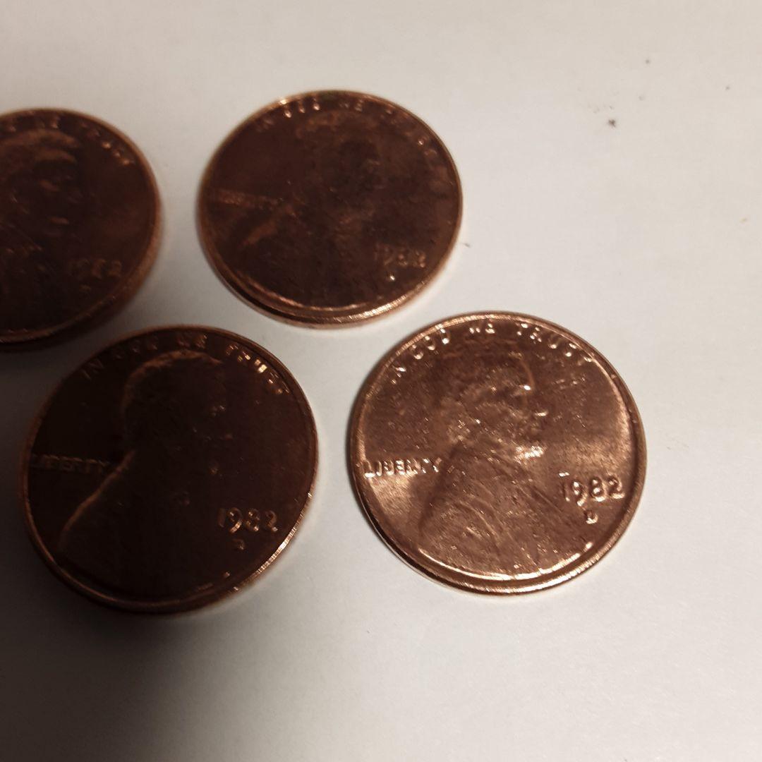 1982年刻印Ｄー1セント硬貨ー2360