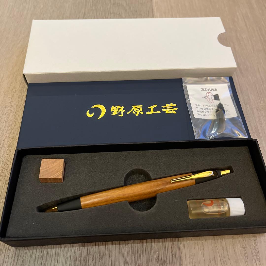 【新品未使用】　【野原工芸】　新型シャープペンシル　梅　sanzoクリップ