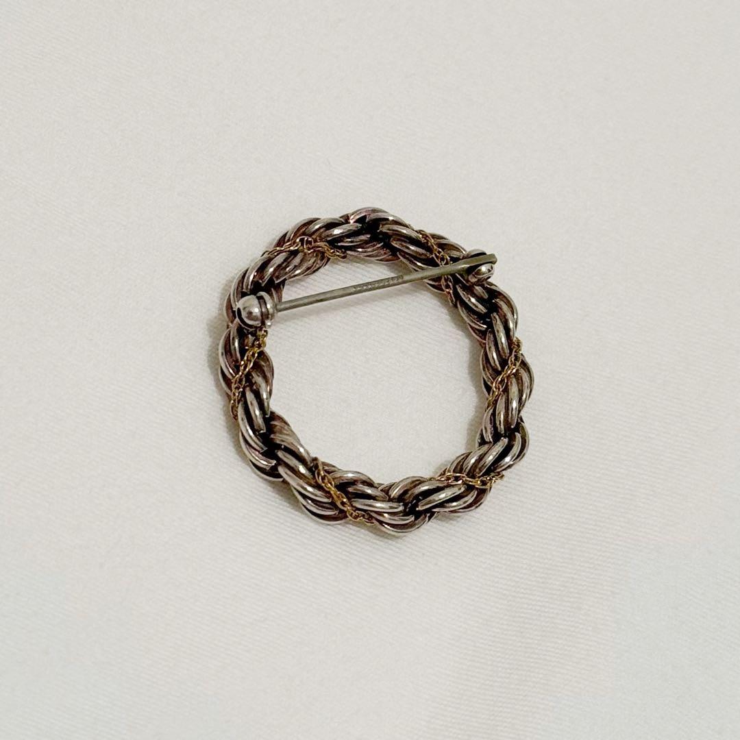 ふじ　ティファニー　コンビツイスト　ブローチ