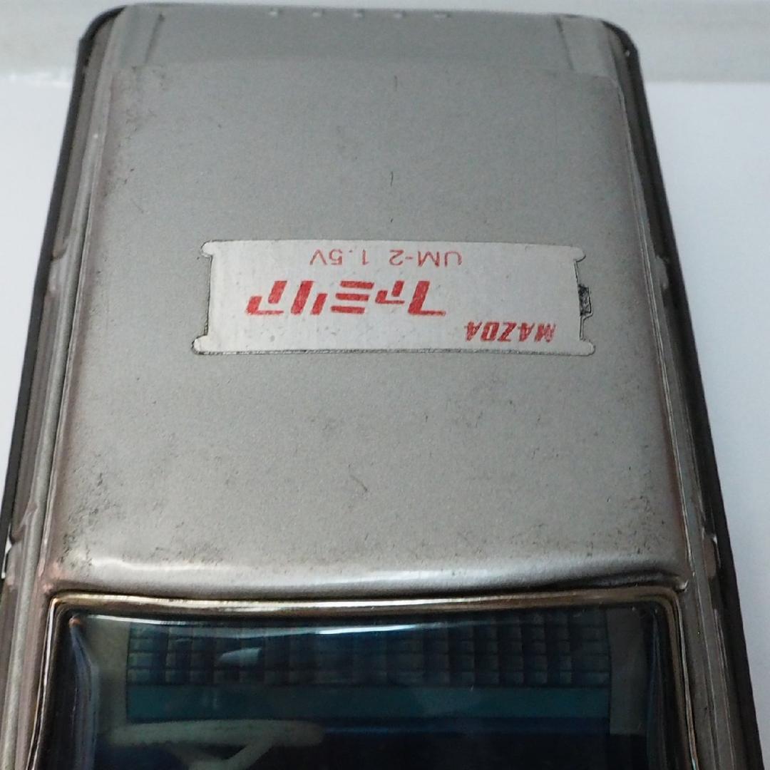 旧バンダイ【モーターハイウェイ マツダ ファミリア電動走行】ブリキ製ミニカー箱付