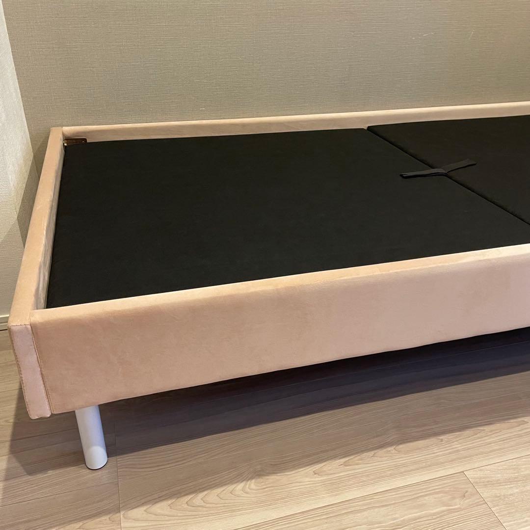 Francfrancフランフラン　ブリッサ ベッド ディンプル　シングル　ピンク