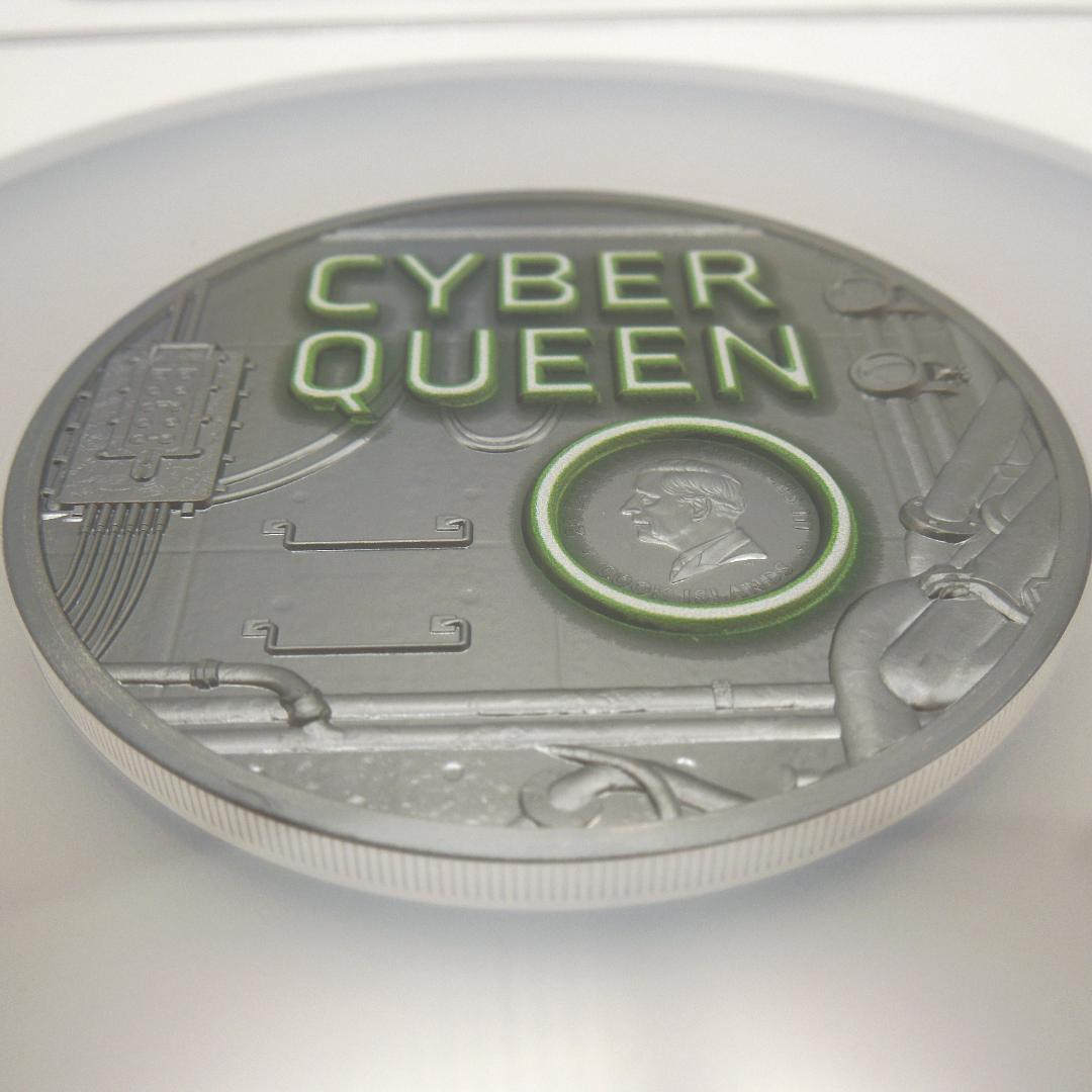 ★最高鑑定 サイバークイーン銀貨 2024 Rebirth NGC クック諸島