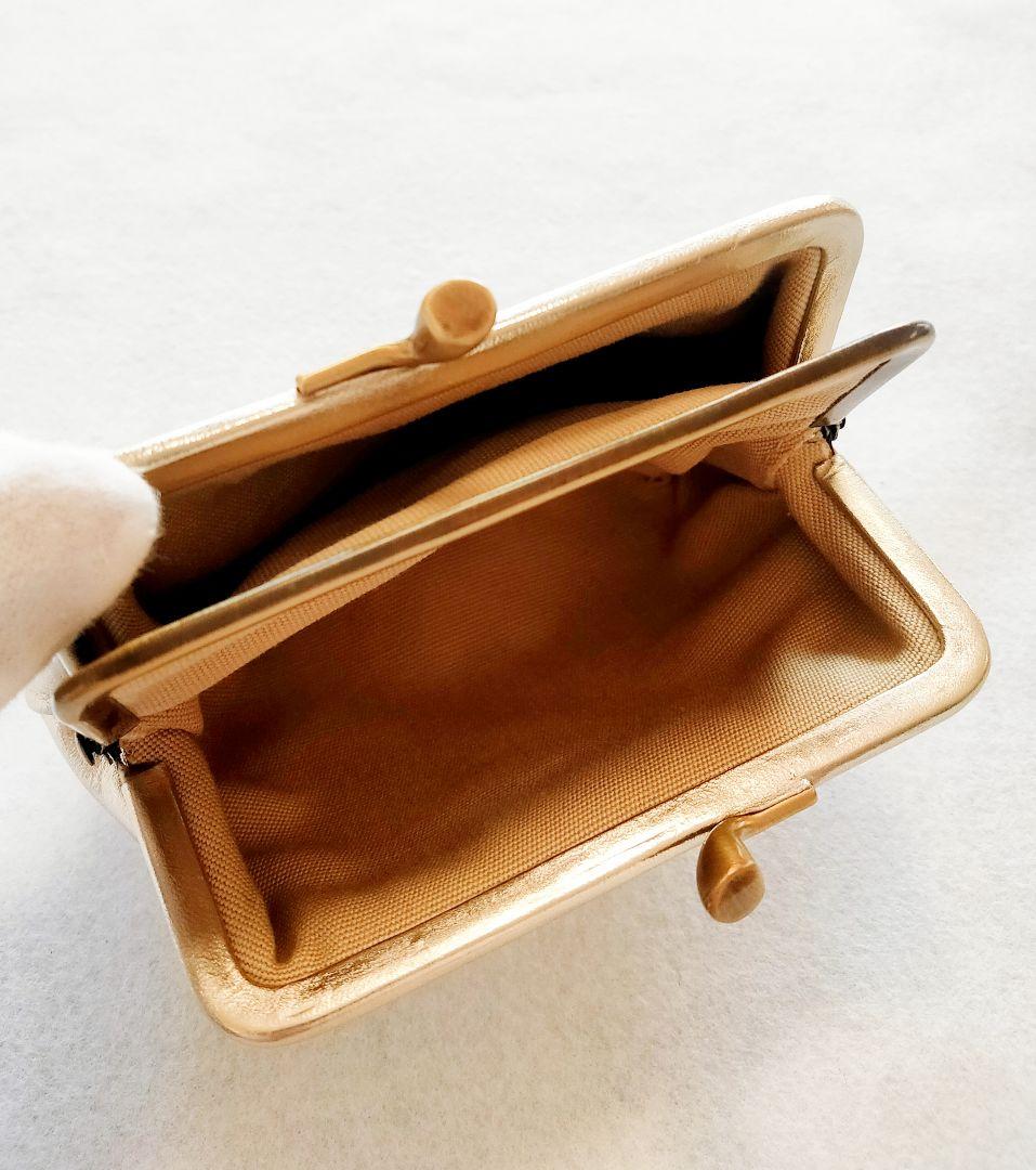 【新品】イルビゾンテ がま口 ケース プラチナゴールド