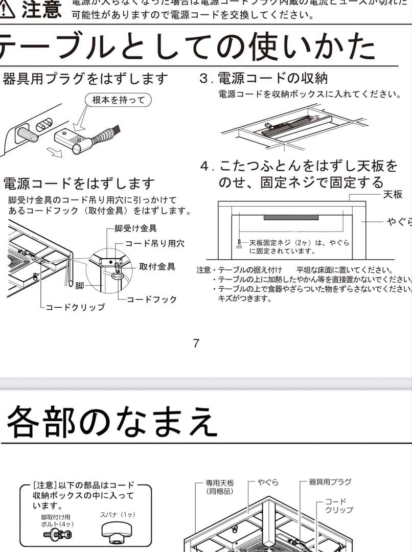 ダークブラウン こたつテーブル MK-1058/DB/11 無印良品