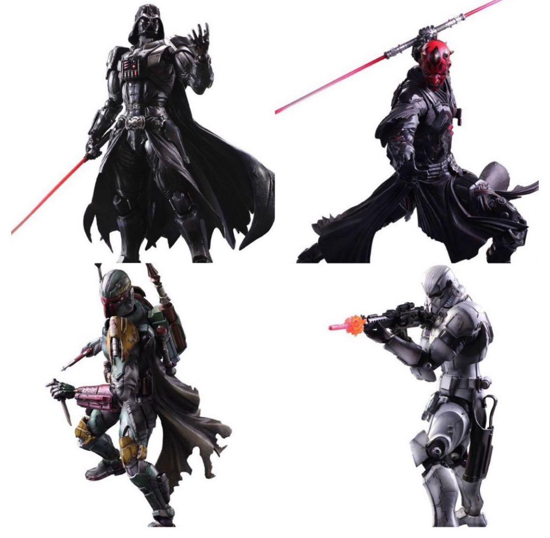 スターウォーズプレイアーツ改ダースベイダーダースモールボバフェットストームトルー