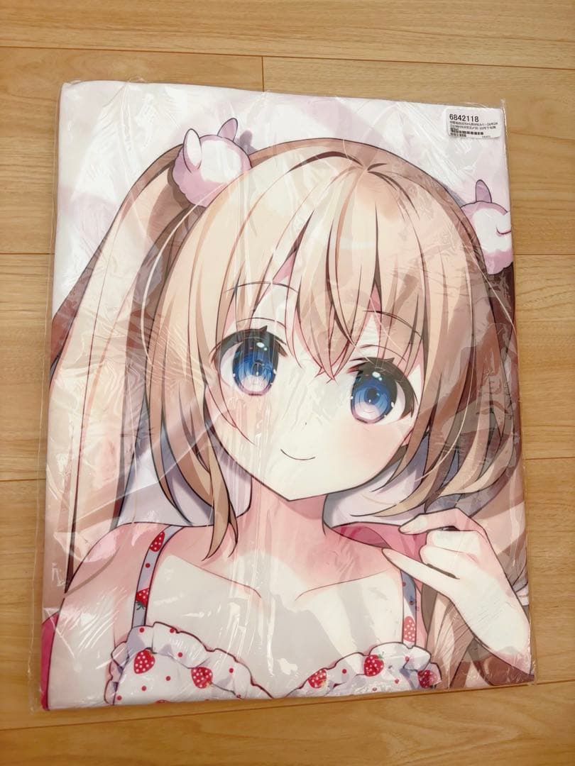 新品　すいみゃ 部屋着白花ちゃん抱き枕カバー Chilly polka A&J製