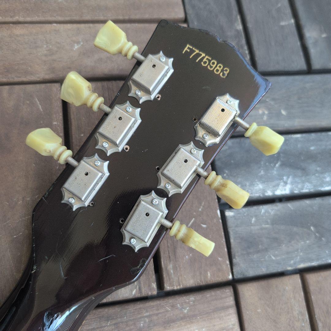 GRECO EG 77年 レスポール セミホローの虎目ボディ！