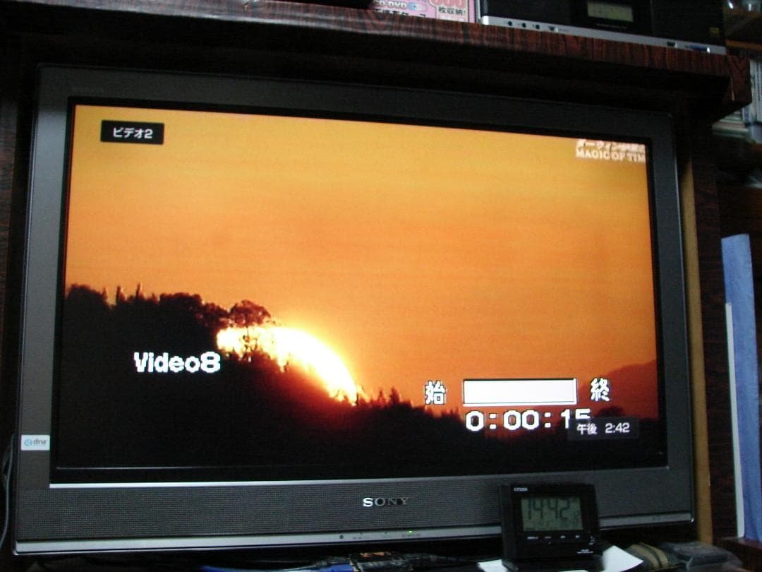 ●SONY　HI8/VHS　Wデッキ　WV-TW2●メンテ済動作品●代用リモ付き