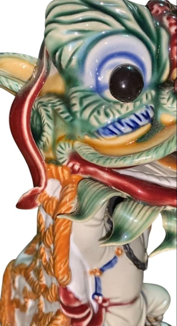 石湾窯 【黄飛鴻】獅子舞 ジャッキー・チェン 酔拳モデル 魔除け 幸運 縁起物