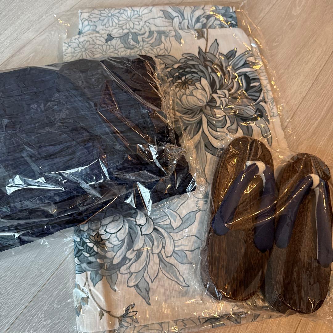 dita 浴衣　湊色の乱菊重ね