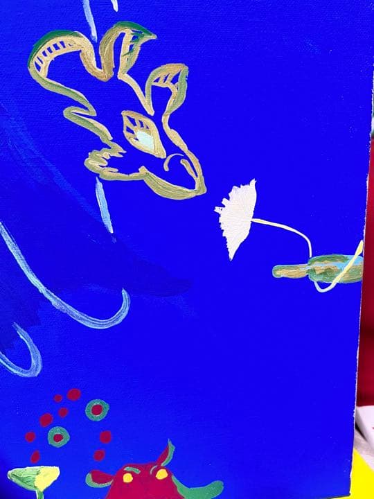 絵画　海　イラスト