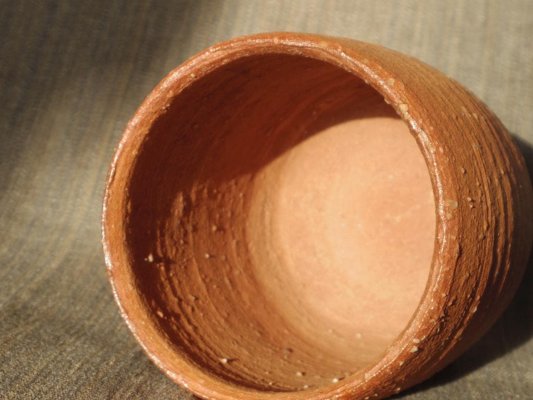 希少作★辻清明《師：板谷波山，富本憲吉》★信楽湯呑★共箱・布