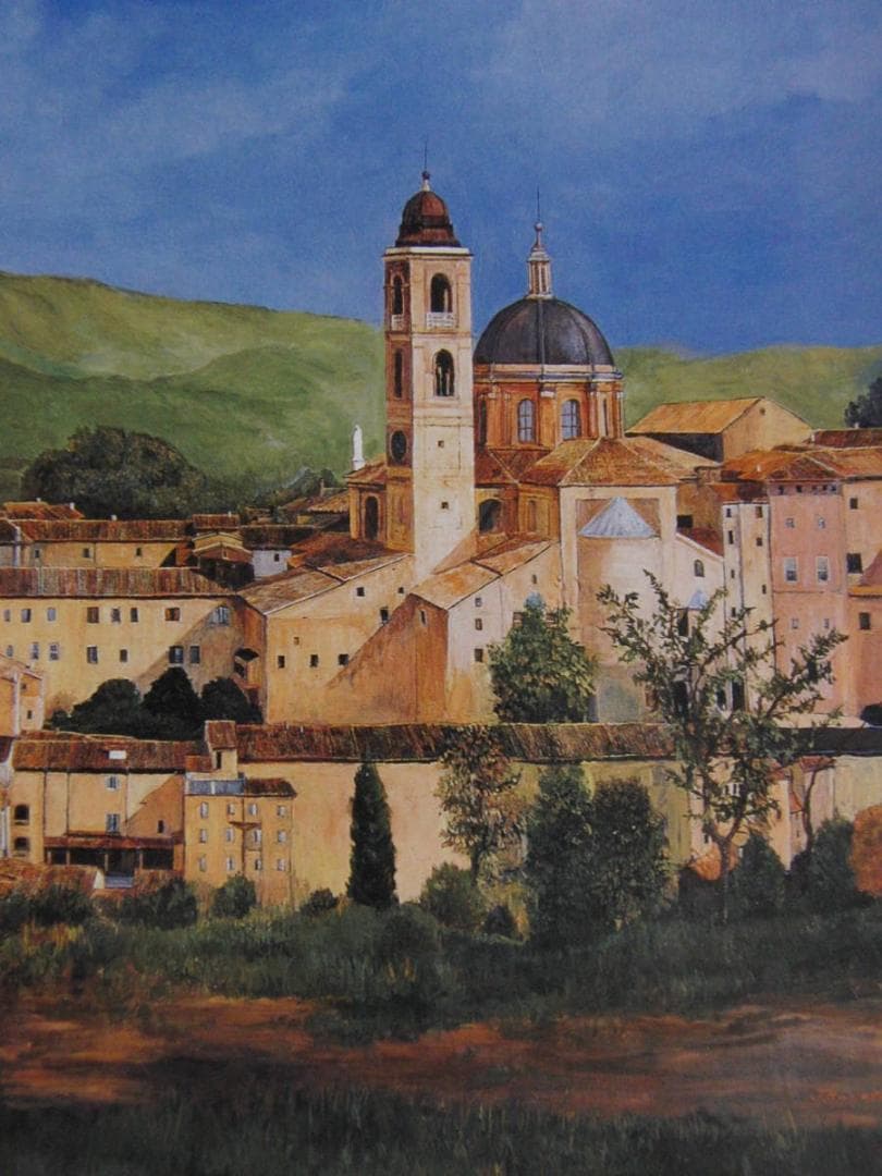 林壽男、【雨上がる】、希少な額装用画集より、新品額装付