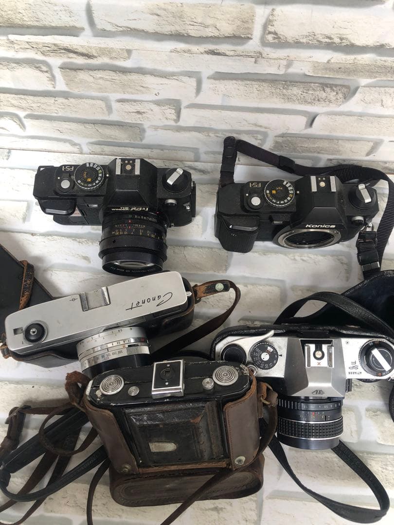 キャノン、コニカなどまとめて5台ジャンク(A166)