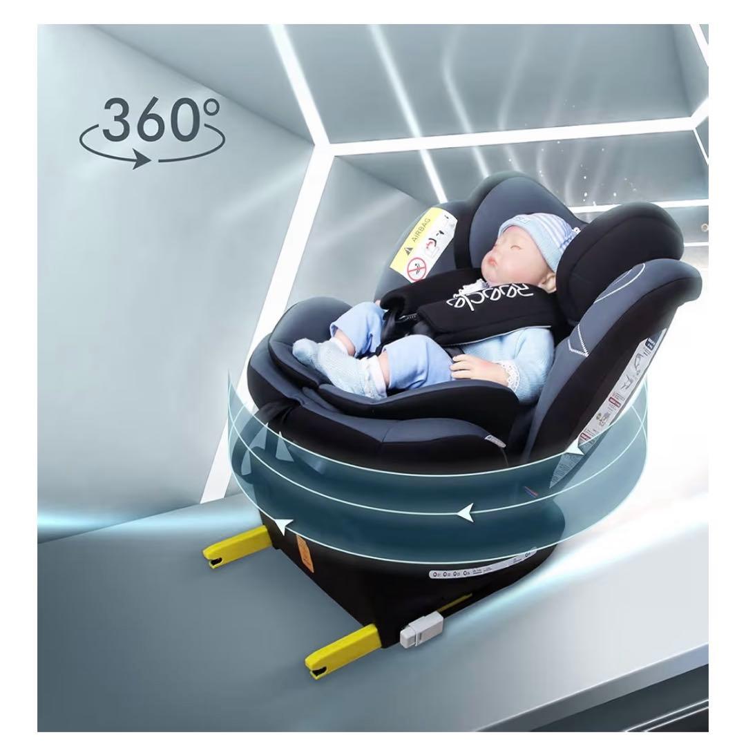 Reecle チャイルドシート 360° 回転式 新生児~12歳頃
