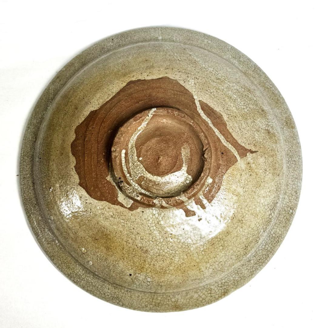 古唐津 絵唐津花鳥大鉢 約直径30cm 時代物 伝世品焼物 ウブ品WWTT298