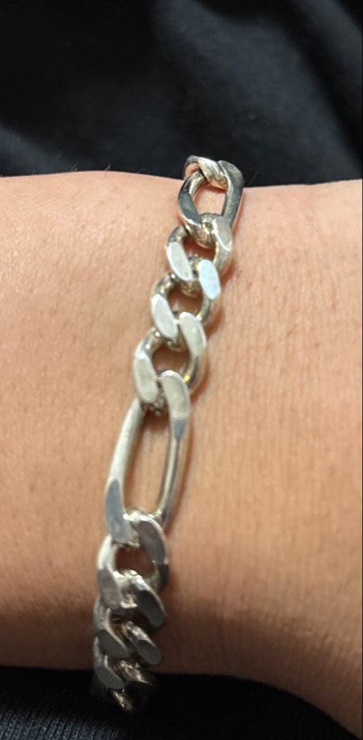 シルバー925 フィガロチェーン ブレスレット ジュエリー アバランチ