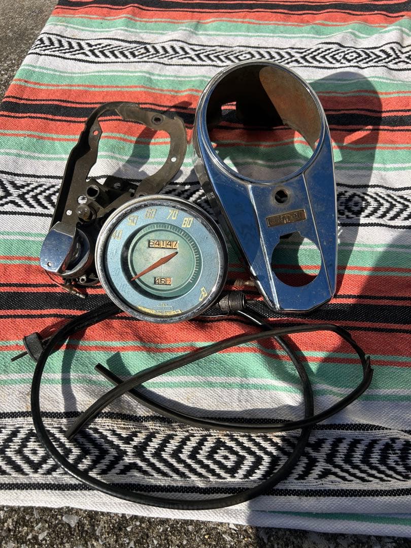 パンヘッド 純正 スピードメーター セット