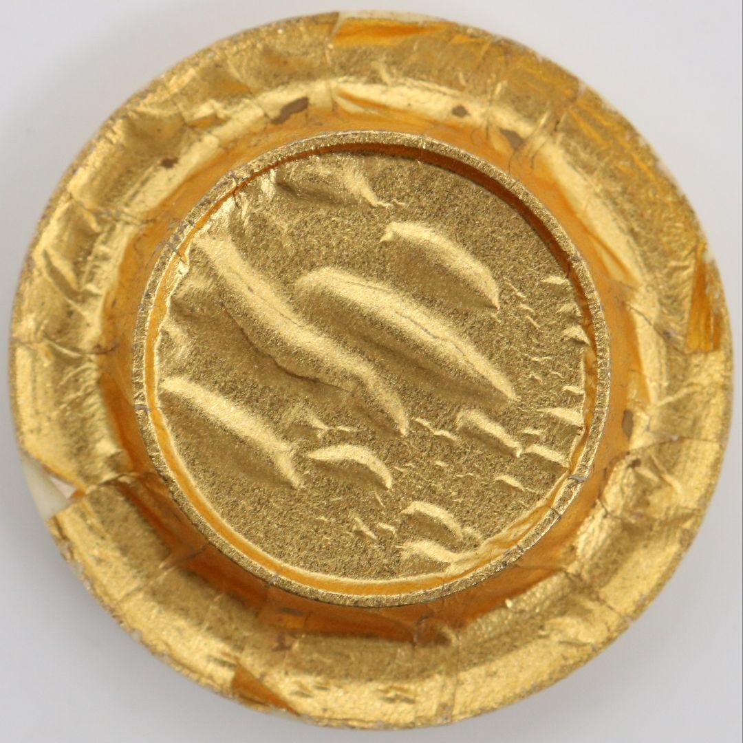 忍冬庵 佐藤和子作 織部焼 肩衝茶入 仕覆付 茶道具 共箱　V909