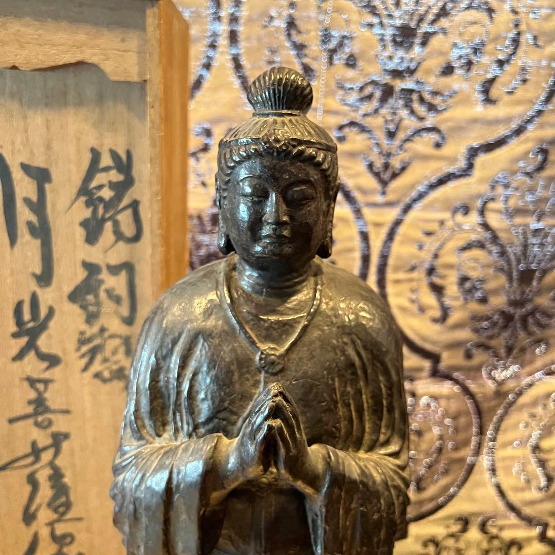 青銅製　月光菩薩　四津井啓祐　Moonlight Bodhisattva