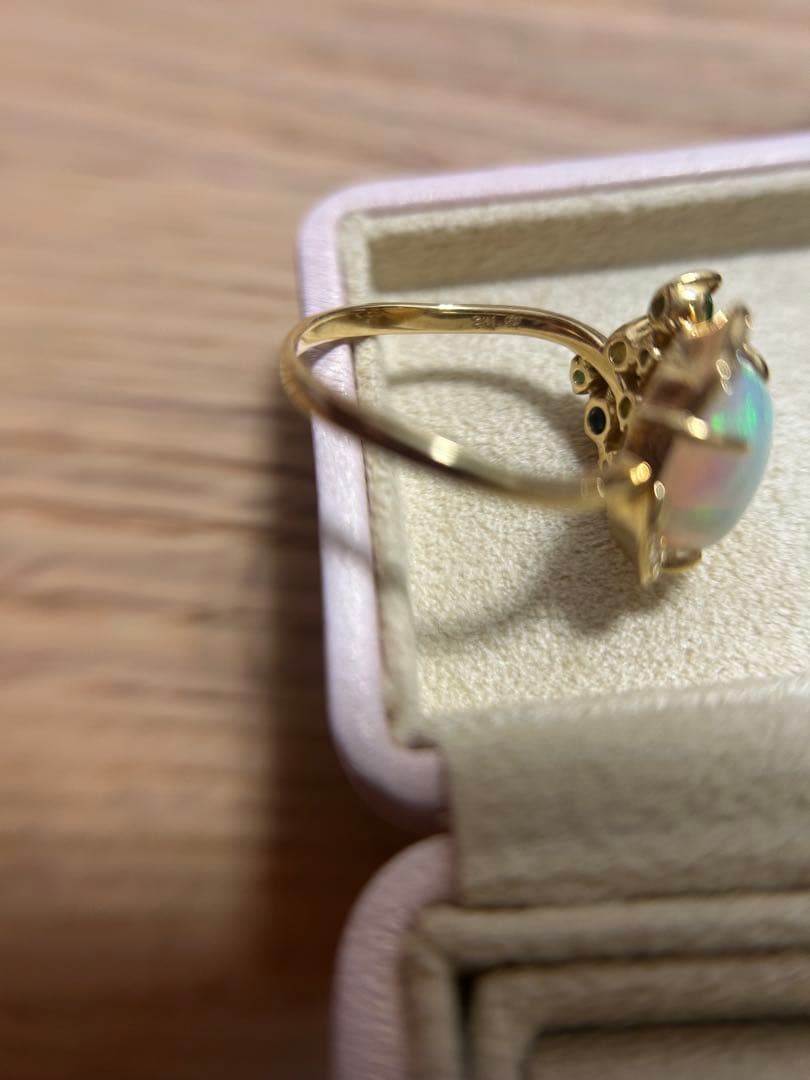 K*ロ様 ベーネベーネ　K18オパールリング　14.5号