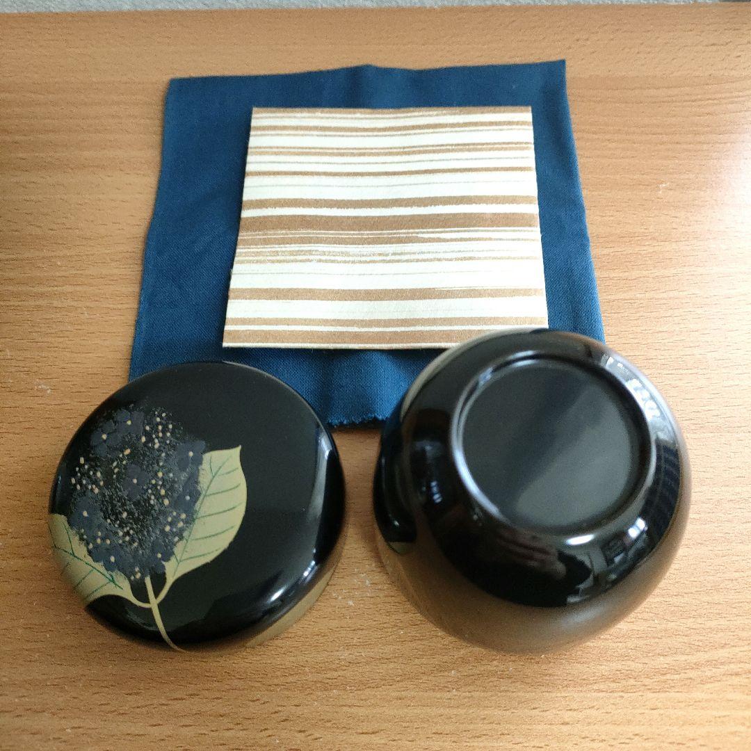 〈新品未使用〉茶道具　中棗　中村湖彩作　抹茶入れ　茶器　共箱　共布【NC14】