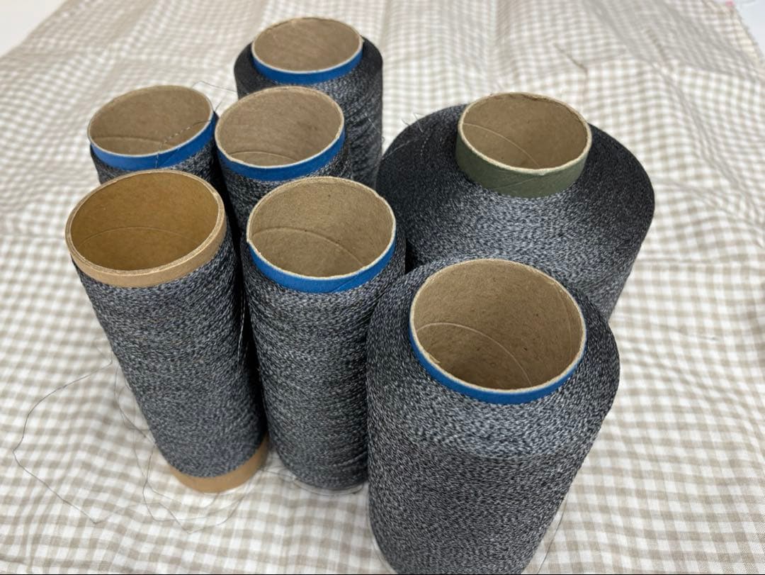 麻糸(ヘンプ)100% 6種類　mix 6591g