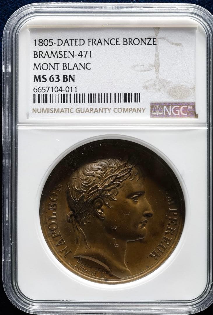 TOP POPです‼️ 1805年 ナポレオン モンブラン ブロンズメダル