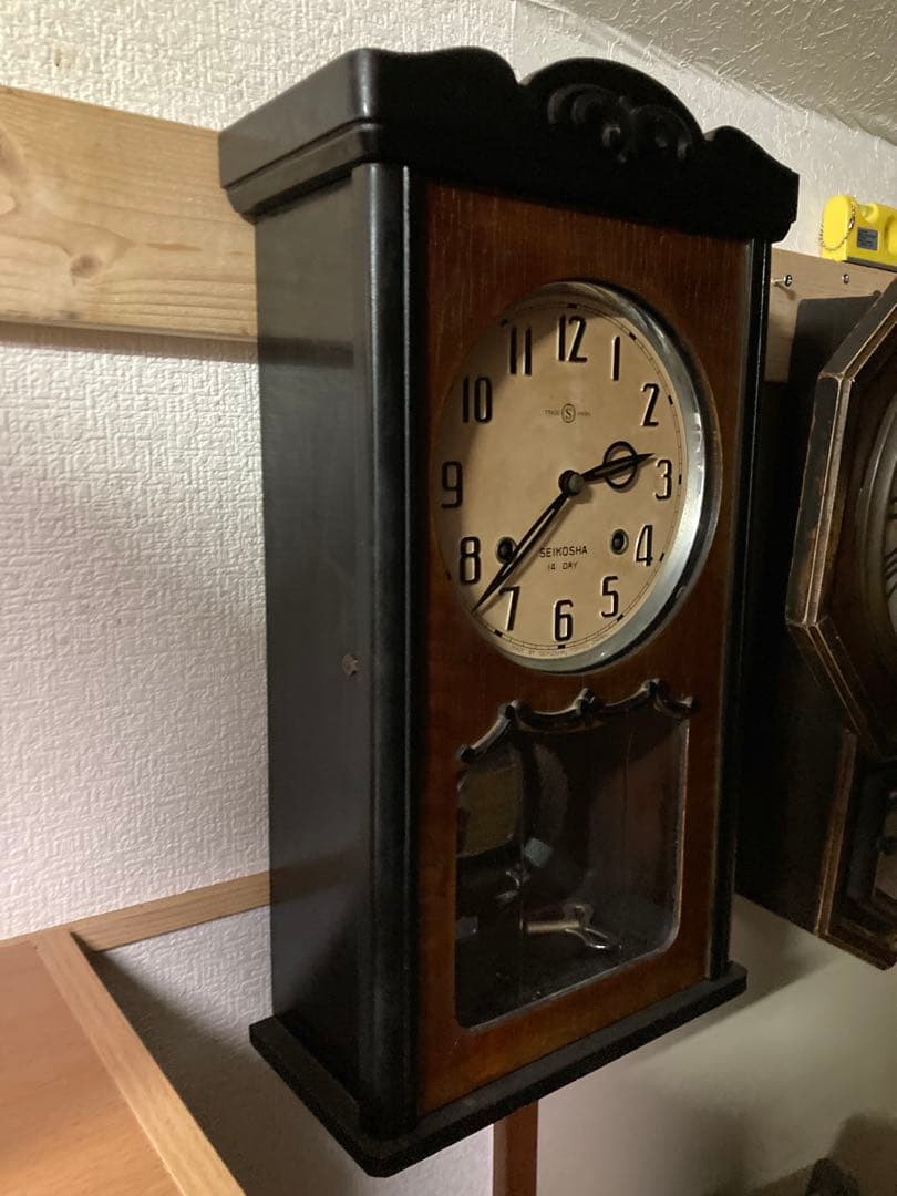 アンティーク 精工舎 宮型本打式 14日巻ボンボン時計