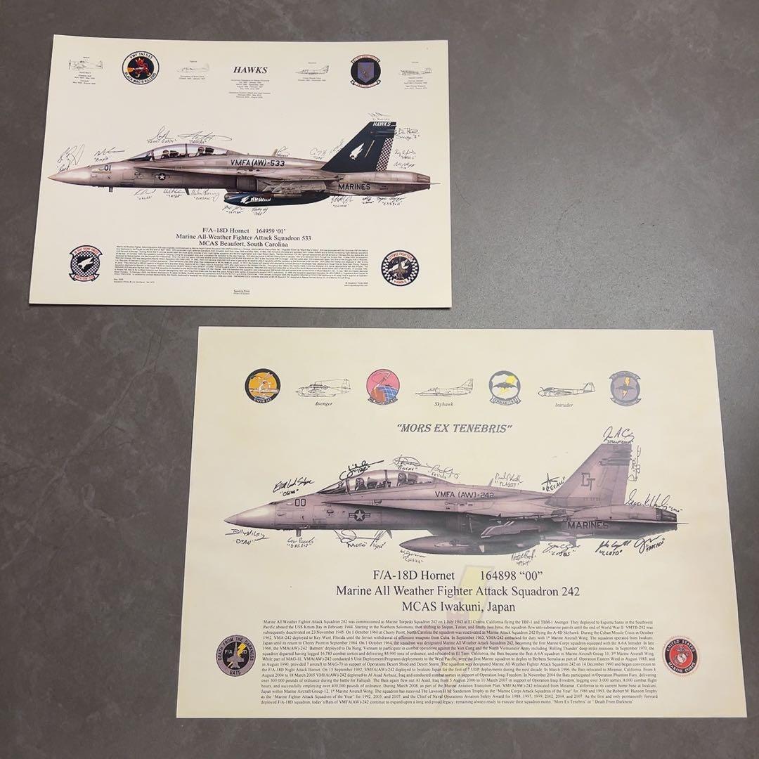 【即購入◎】F/A-18D Hornet ポスター サイン付き