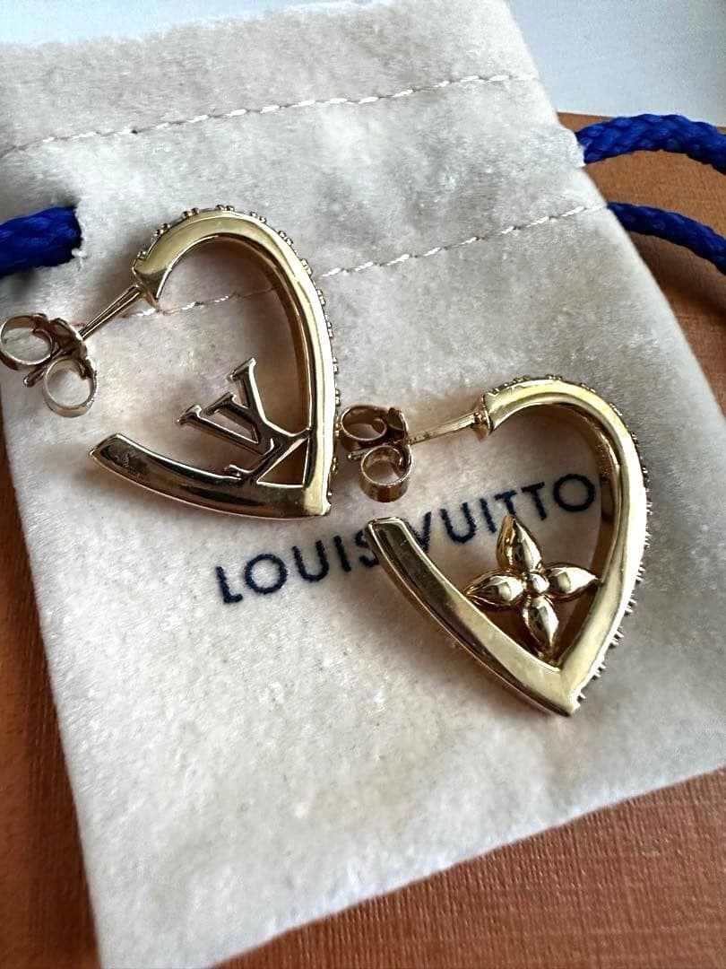 Louis Vuitton ルイヴィトン ピアスマイLVラブ M01616