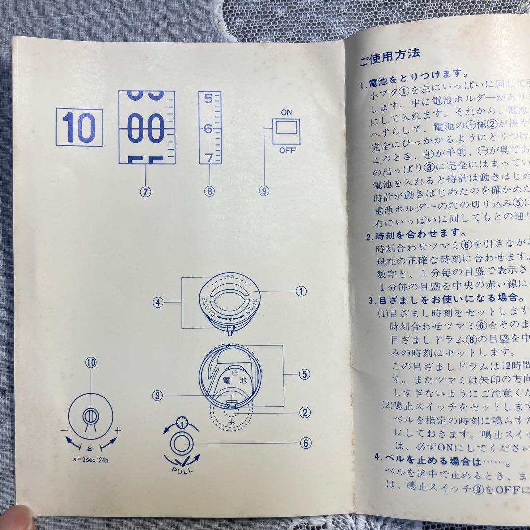 昭和レトロ SEIKO パタパタ時計 TN-502 日本製 現状品