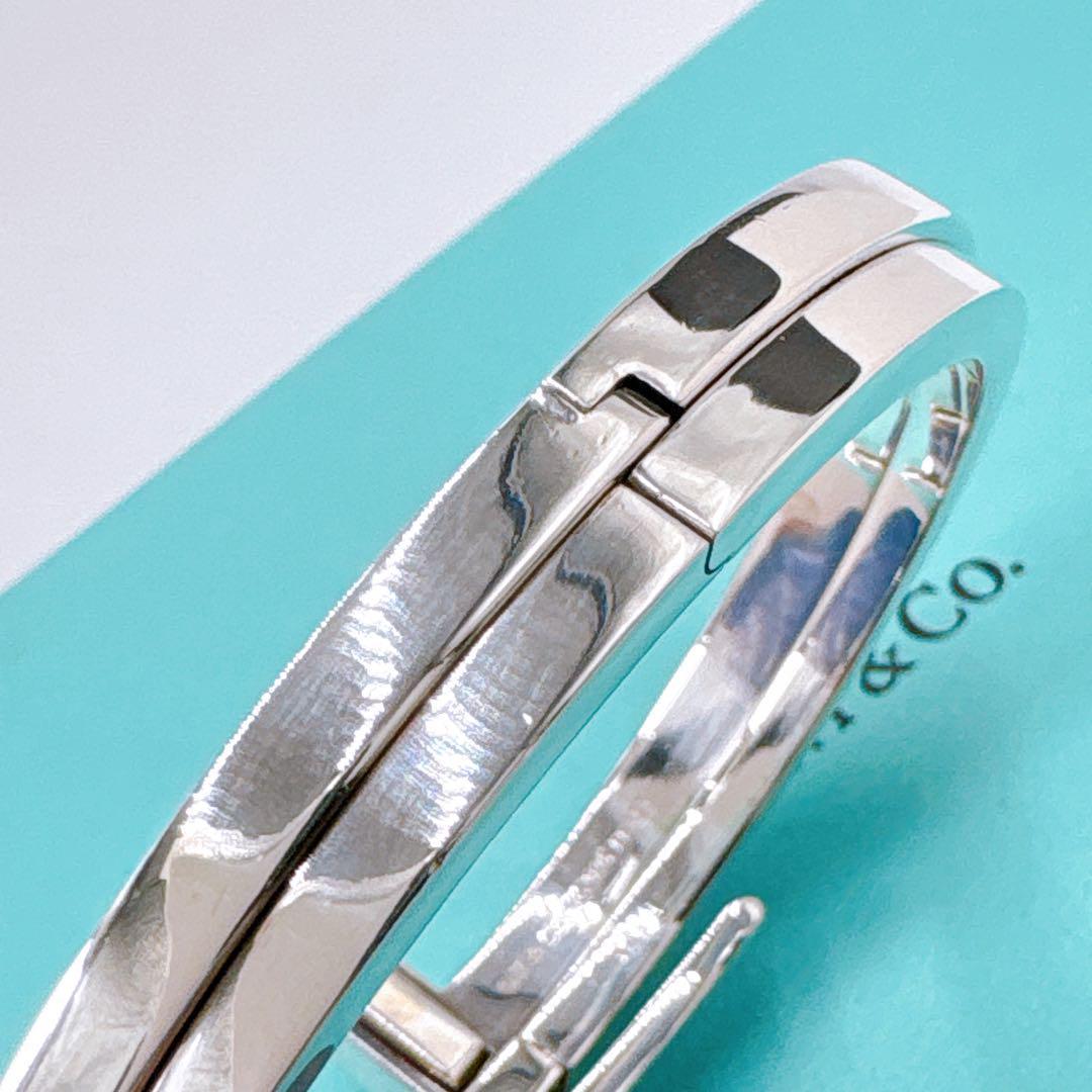 美品レア ティファニー Tスクエア ラップ ブレスレット ダイヤ シルバー925