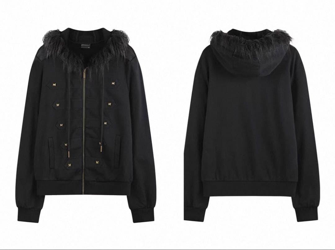 正規店購入 no E mosen ブラックファー付きジャケット