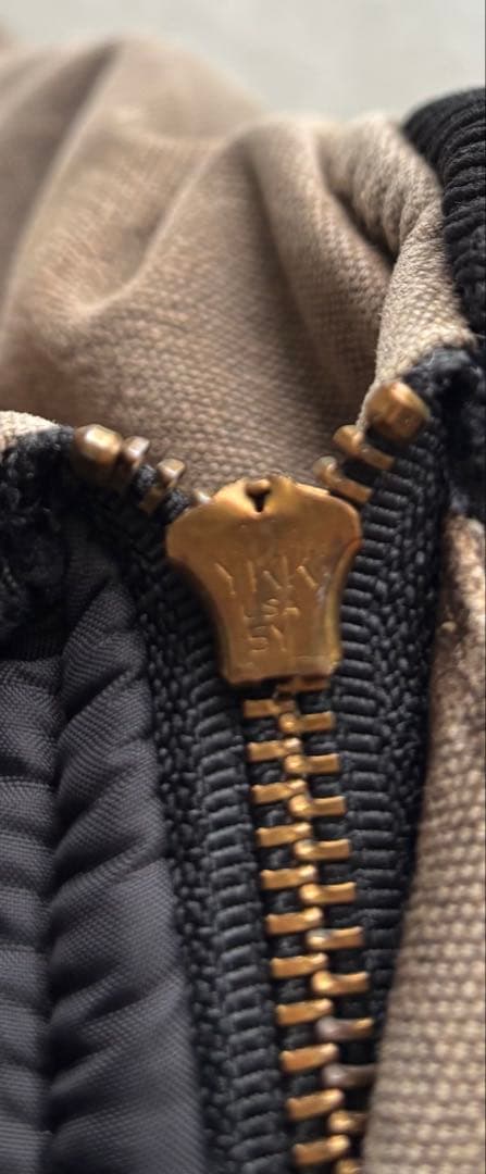 USA製　カーハート　ダックベスト　V02CHT フェード　腰ゴム　Lサイズ