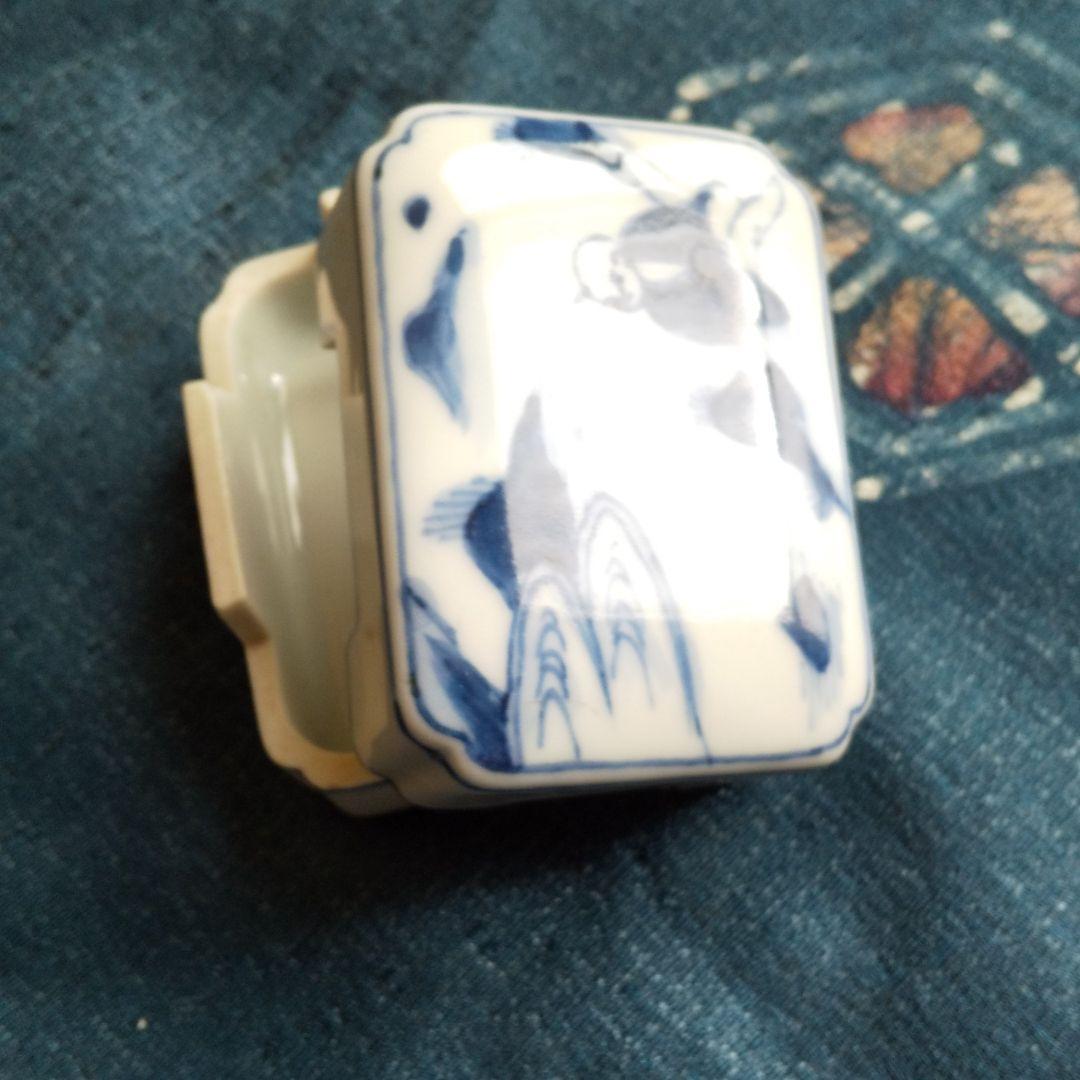 値下げしました❗️染付香合