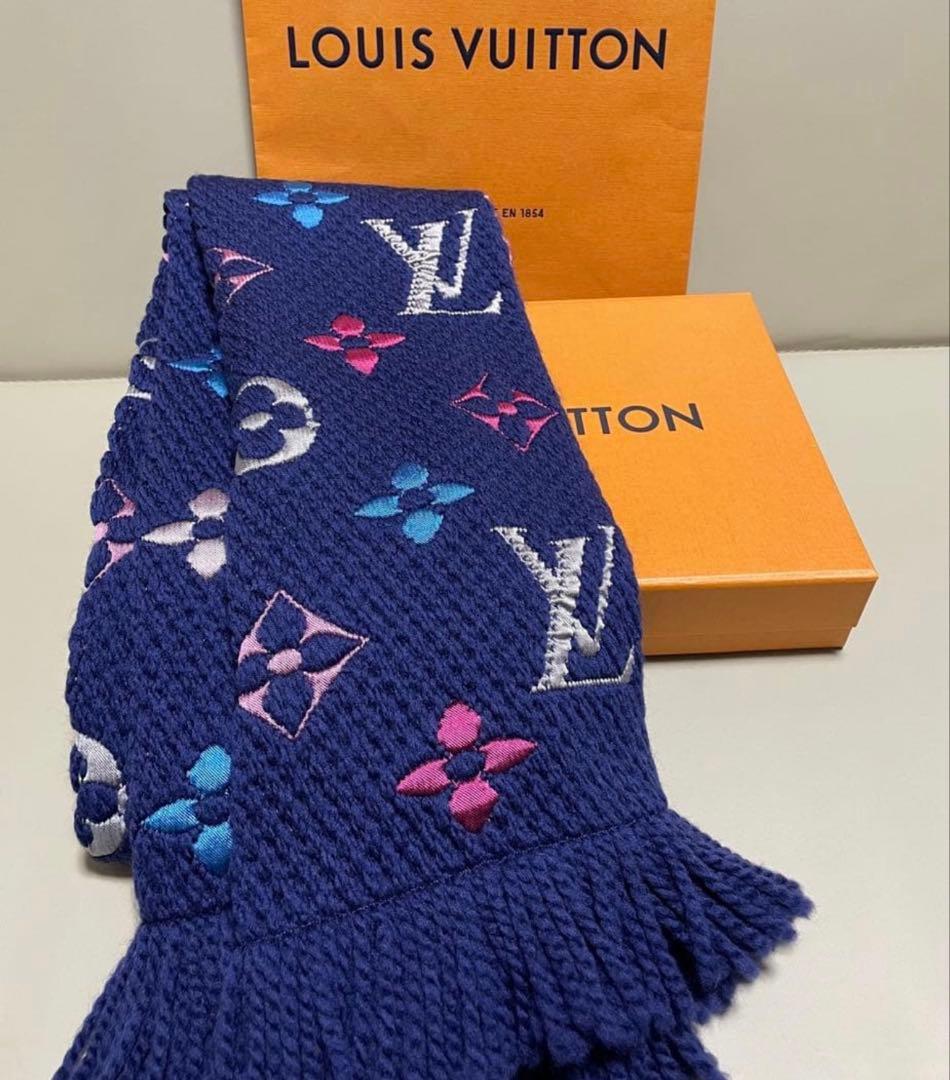 極美品 ルイヴィトン マフラー　レインボー