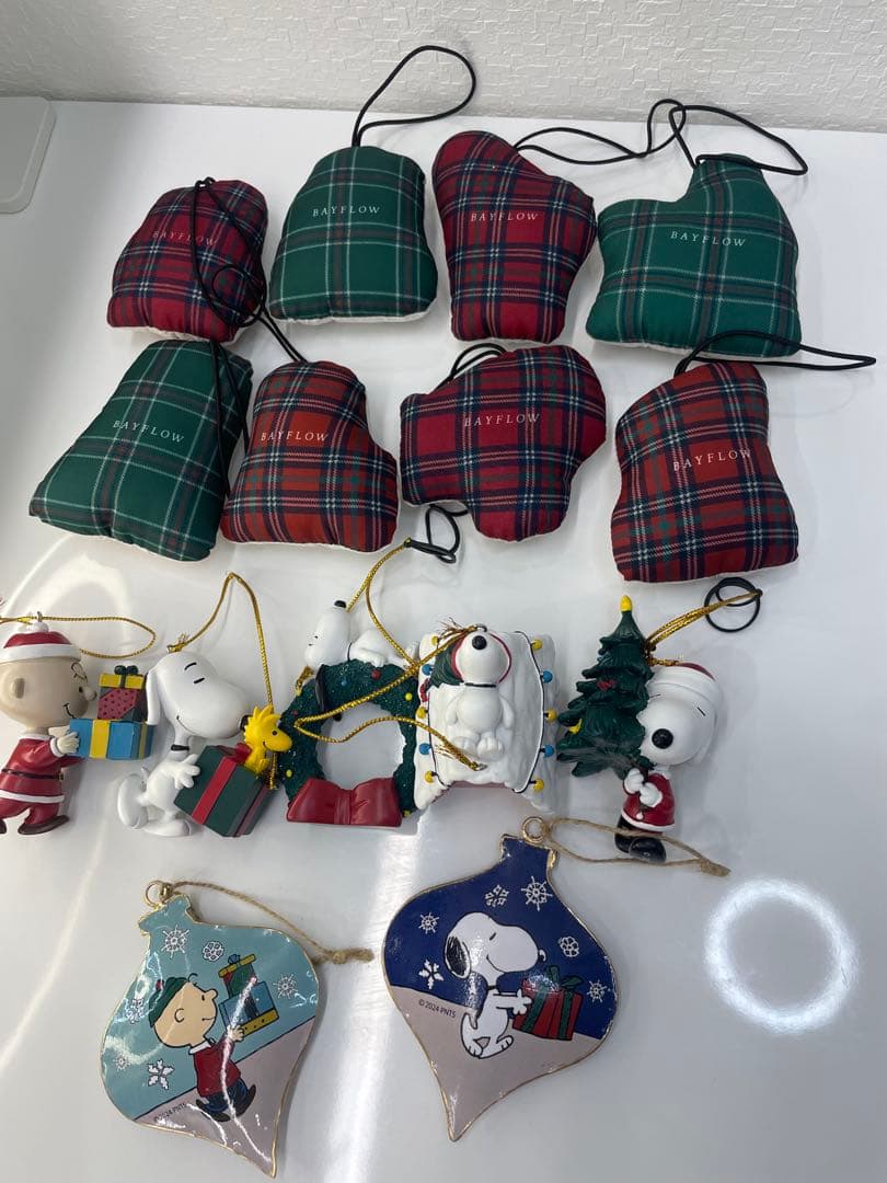 ベイフローPEANUTS SNOOPYクリスマスオーナメント