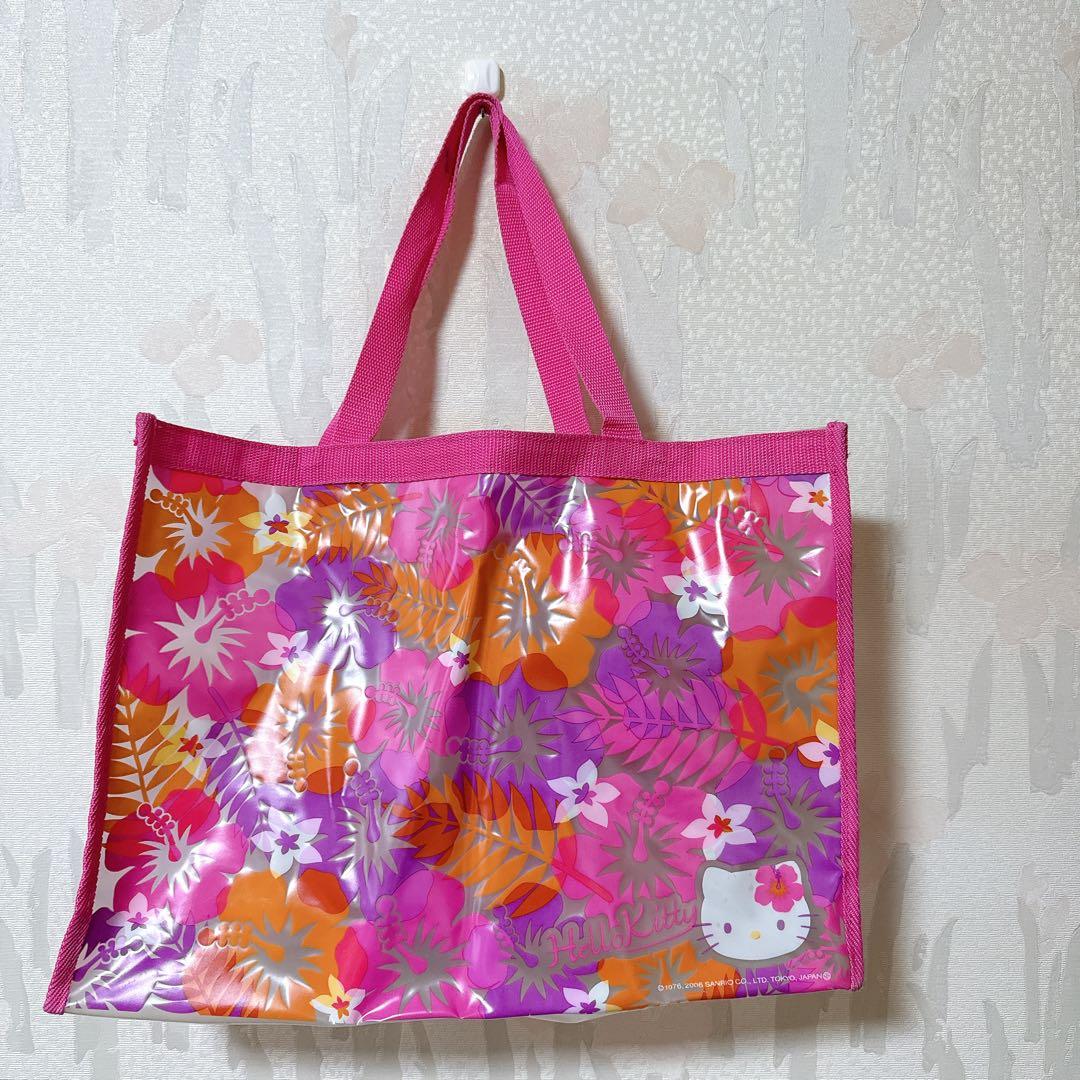 ☆レア☆ハローキティ ビニールバッグ ハイビスカス 平成レトロ ギャル 2006