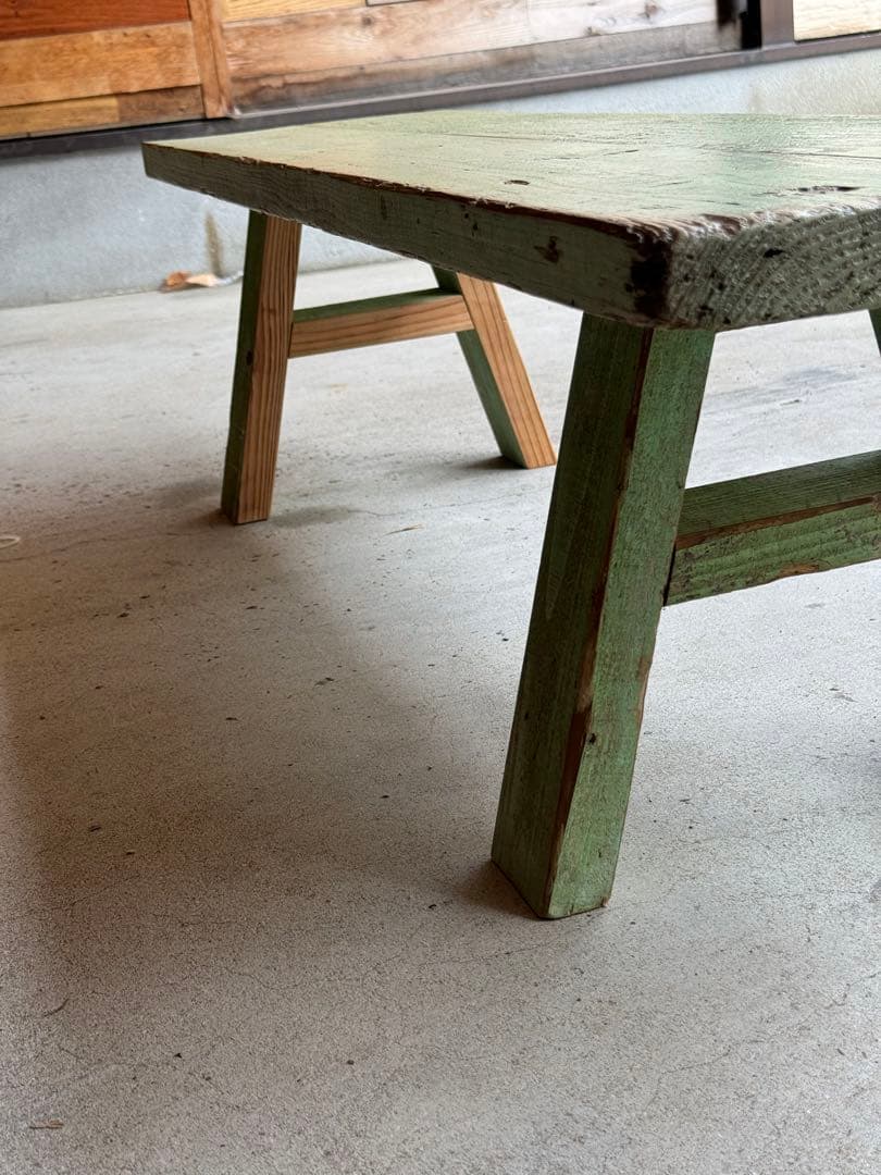 古材ベンチ　ウレタン塗装