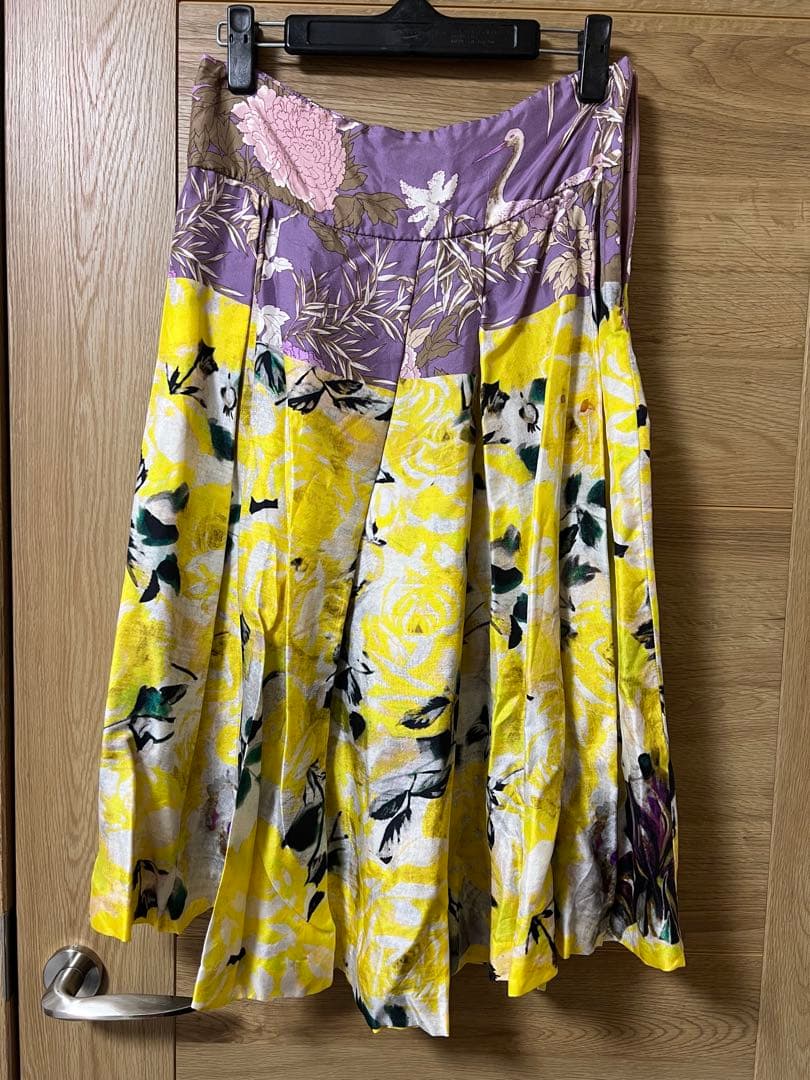 DRIES VAN NOTEN シルクスカート 38