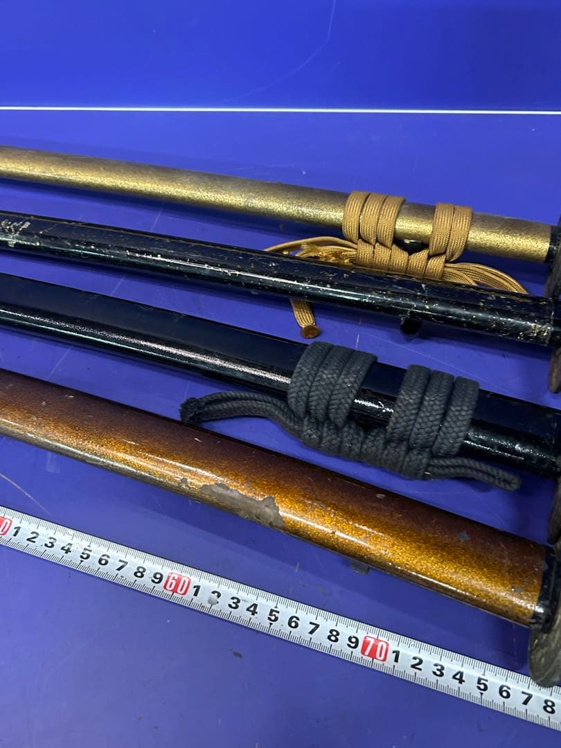 T）模造刀 日本刀 昭和レトロ 4本セット 日本太刀