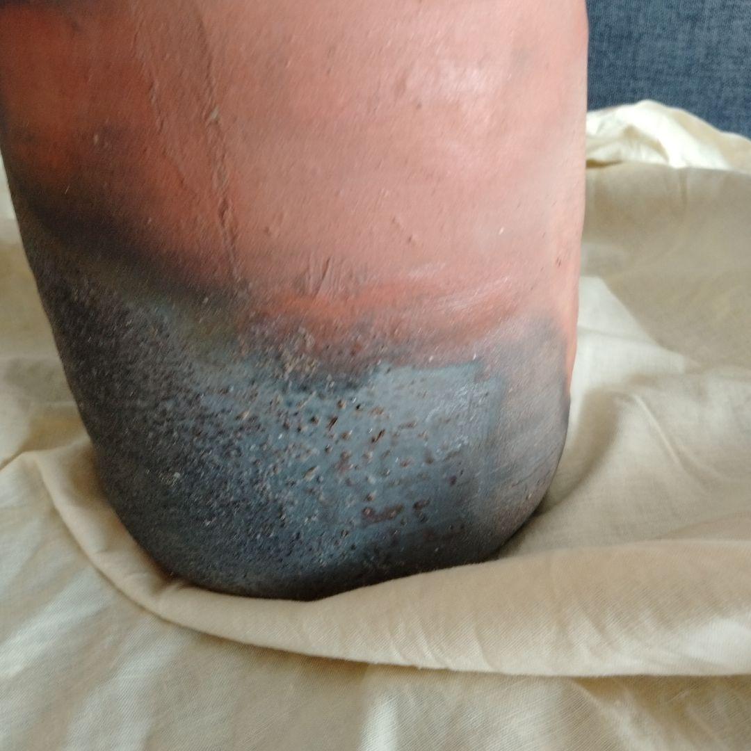 【武田真】備前焼　花入　備前花入　箱付き