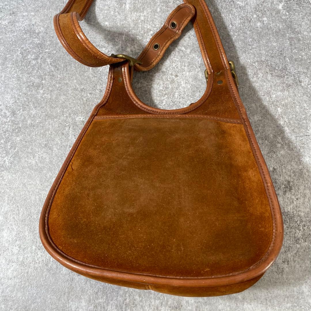 希少　オールドコーチ ショルダーバッグ 9014 ターンロック 茶 ビンテージ