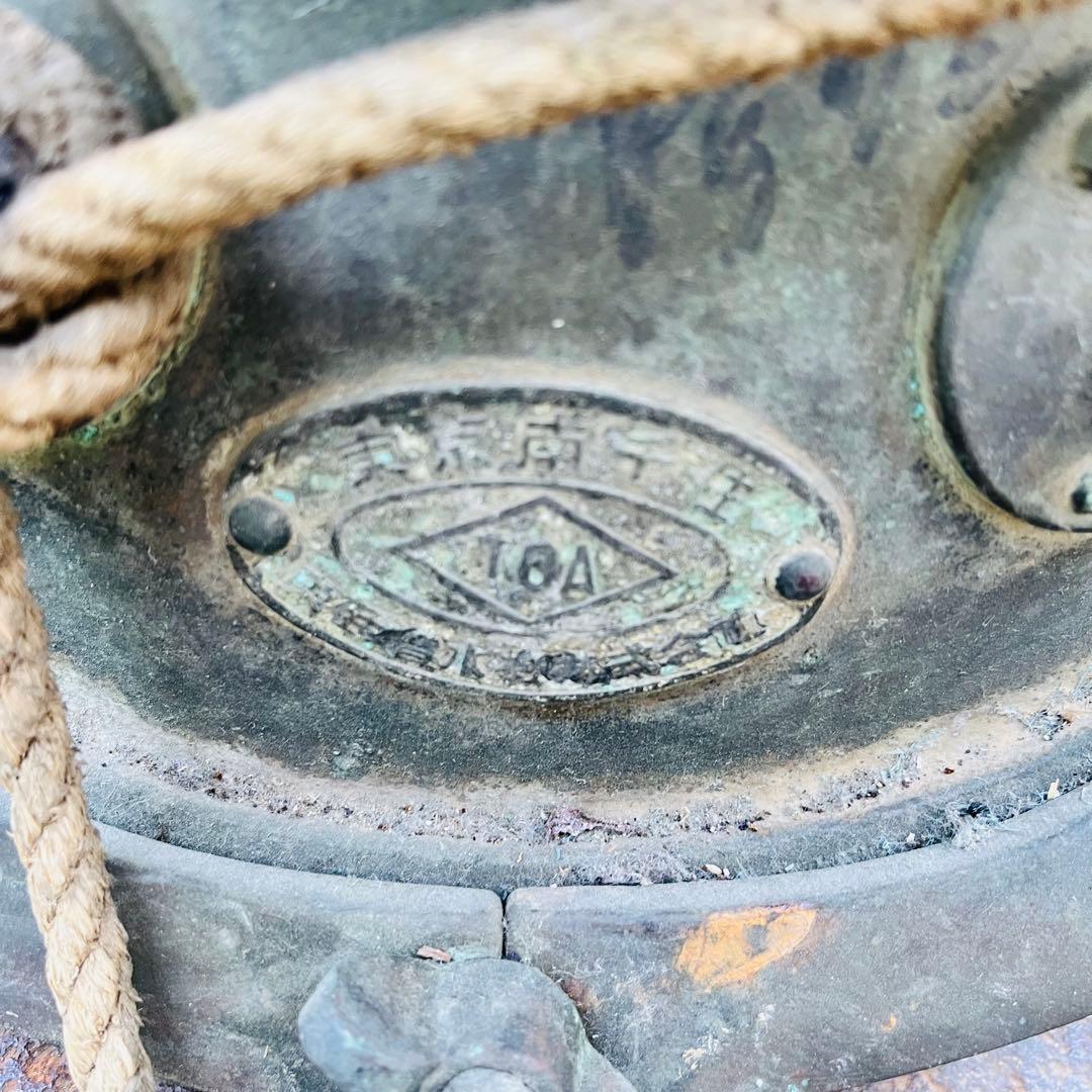 【希少】東亜潜水機株式会社　ヘルメット式潜水　アンティークの潜水ヘルメット真鍮①