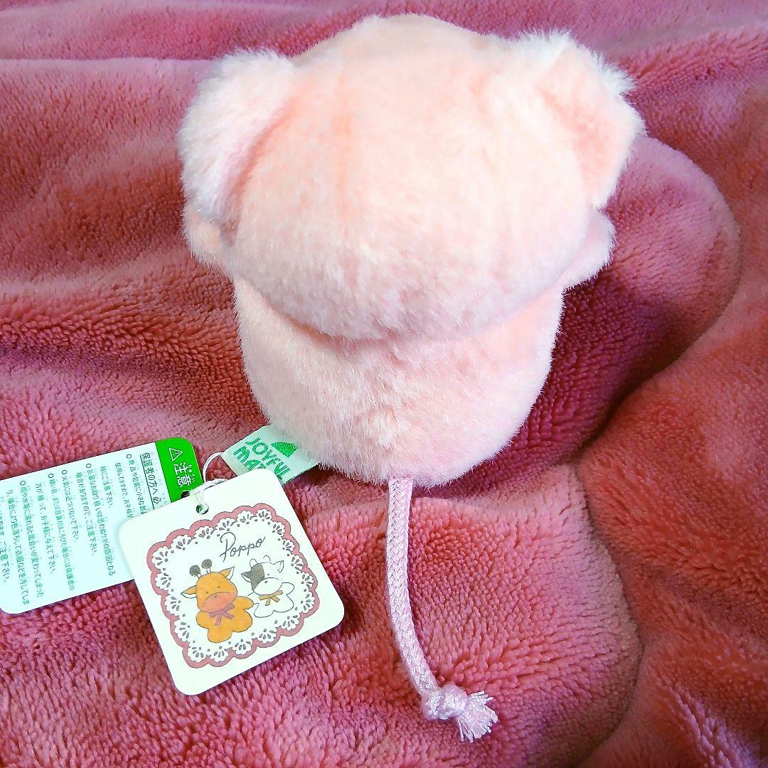 TAKENOKO　たけのこ　ポッポちゃん　カバ　ミニ　ぬいぐるみ　ぴんくのぶた